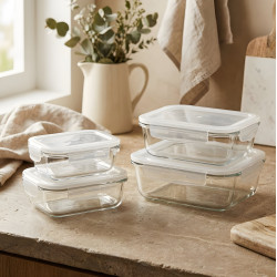 Pyrex Container Set - 4 Pcs